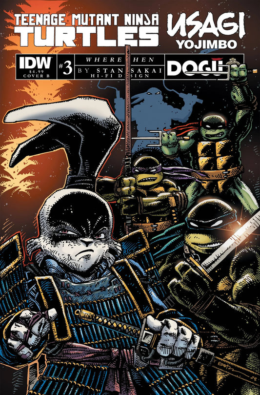 Tmnt Usagi Yojimbo Wherewhen #3 Cvr B Eastman (05/24/2023)