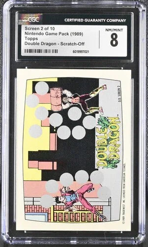 Screen 2 of 10 1989 Nintendo Game Pack Double Dragon - CGC 8