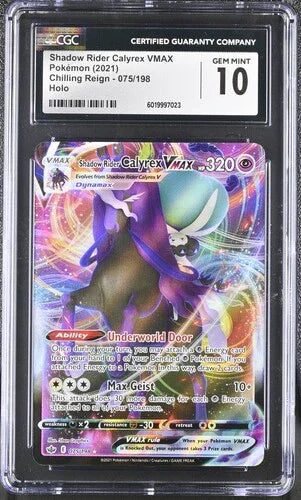 Shadow Rider Calyrex VMAX 075/198 Holo - Gem Mint 10