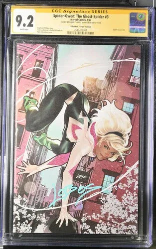 Spider-Gwen: The Ghost-Spider #3 Villalobos "Virgin" Edition - CGC Signature Series 9.2