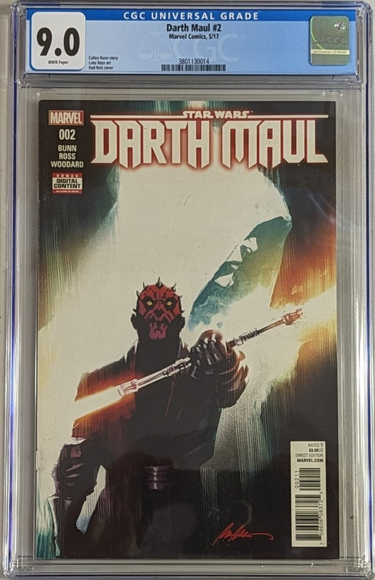 Star Wars: Darth Maul #2 - CGC Graded 9.0