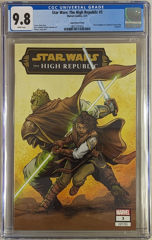 Star Wars: The High Republic #3 Jung Variant Cover - CGC Graded 9.8