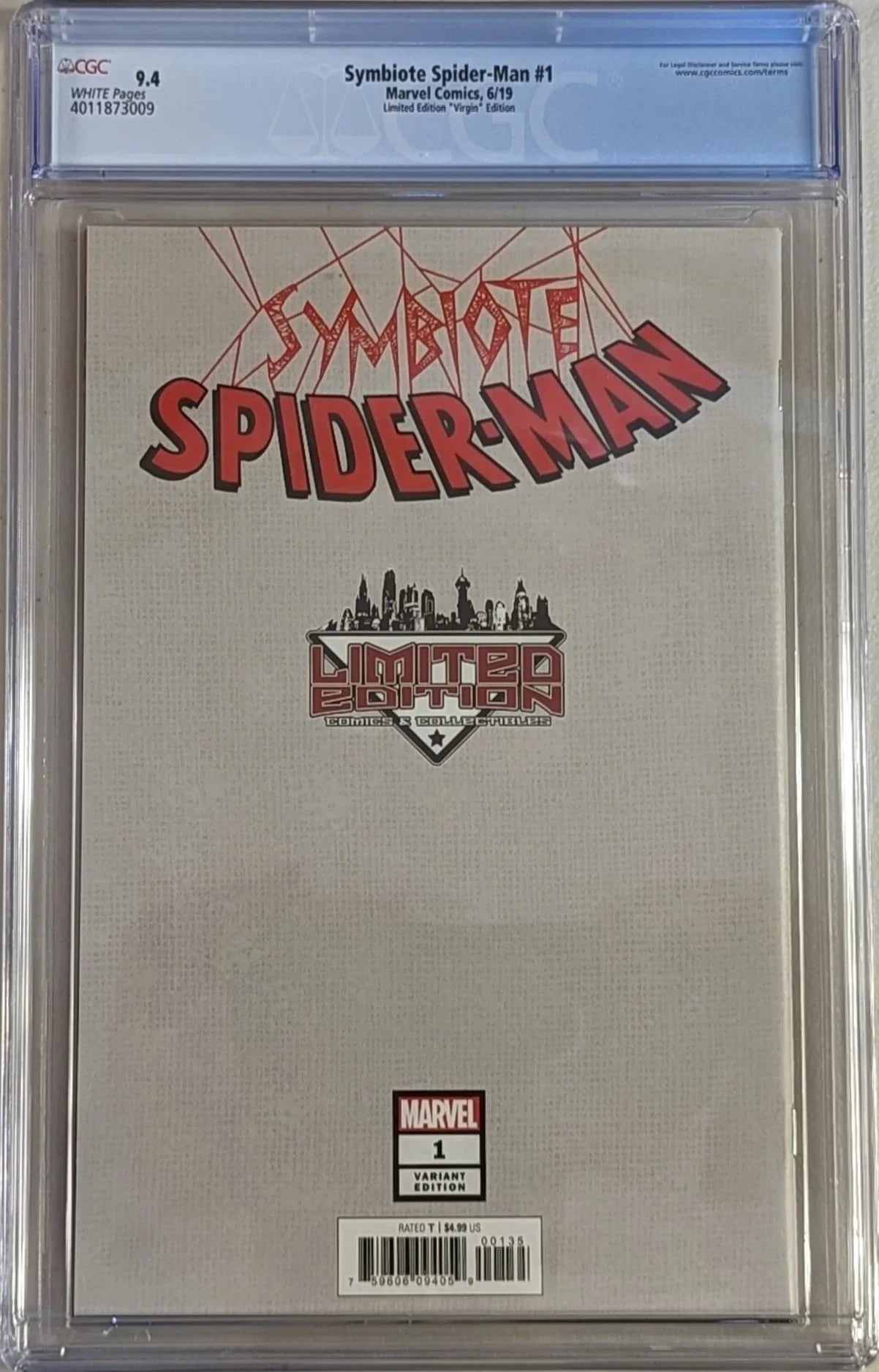 Symbiote Spider-Man #1 Limited Edition ""Virgin"" Edition - CGC Graded 9.4