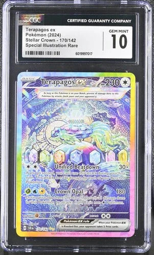 Terapagos ex 170/142 Special Illustration Rare - Gem Mint 10