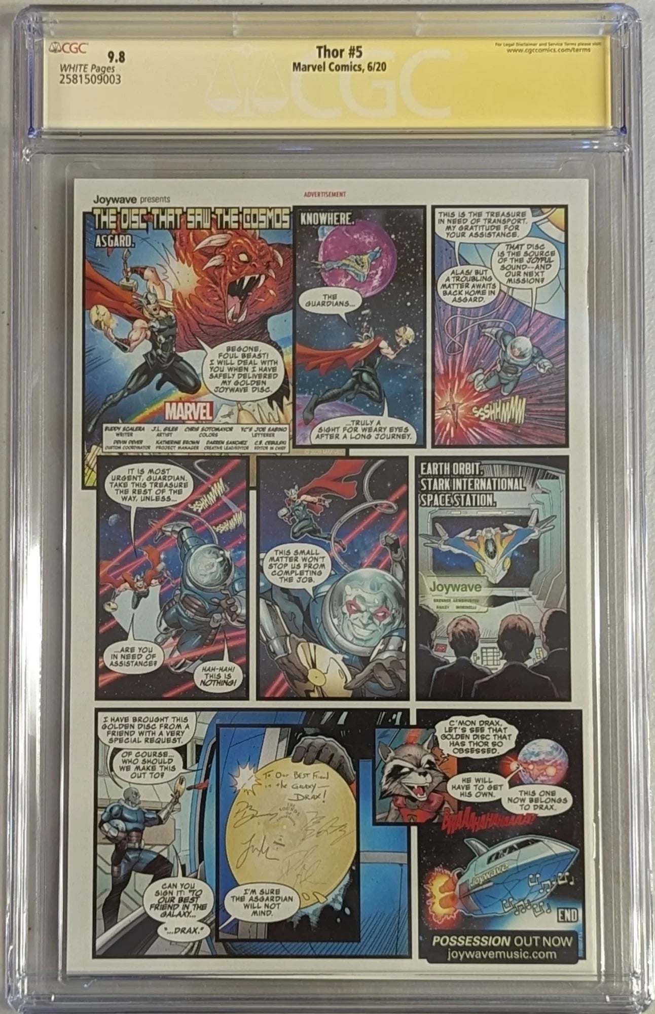 Thor #5 - CGC Signature Series 9.8