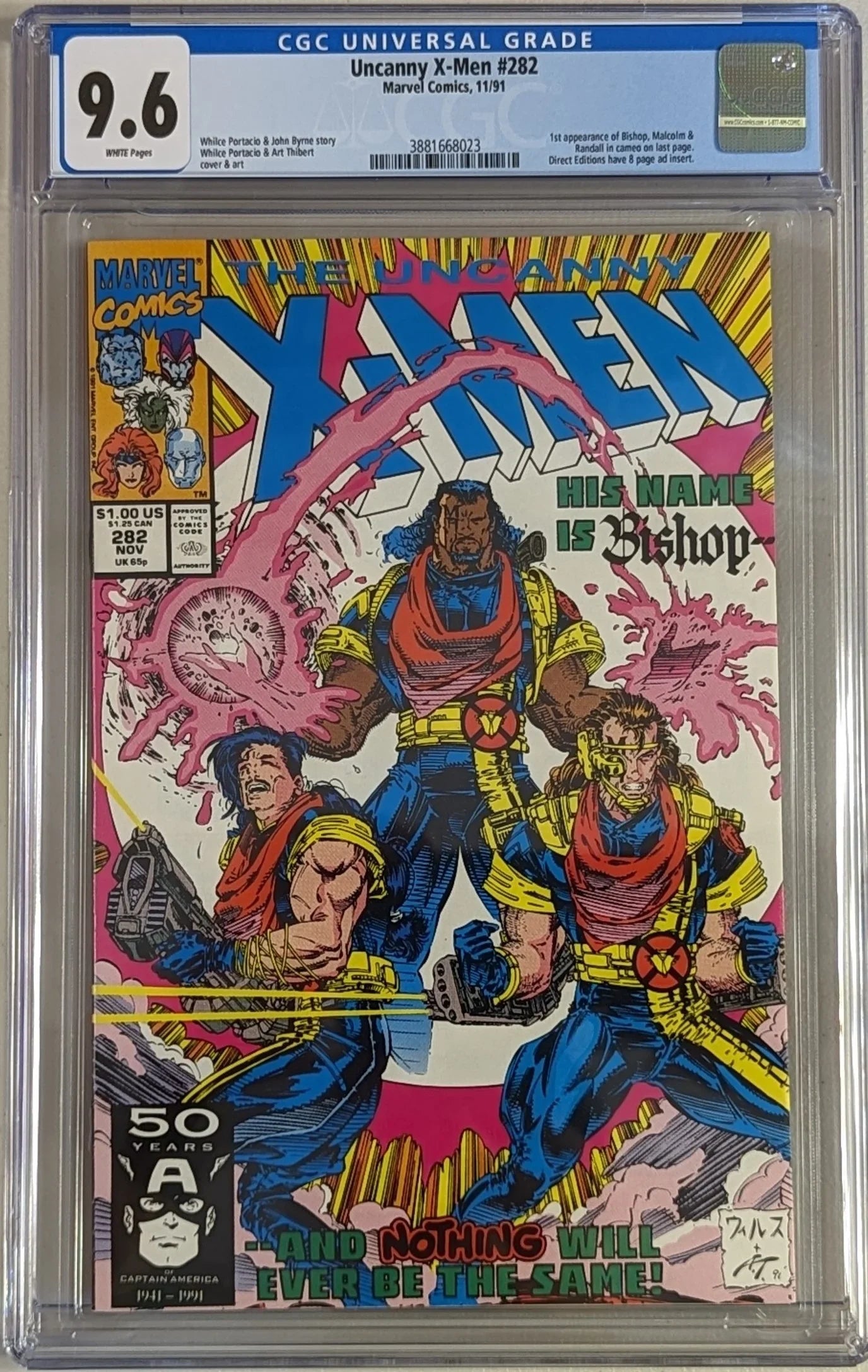 Uncanny X-Men #282 - CGC Graded 9.6