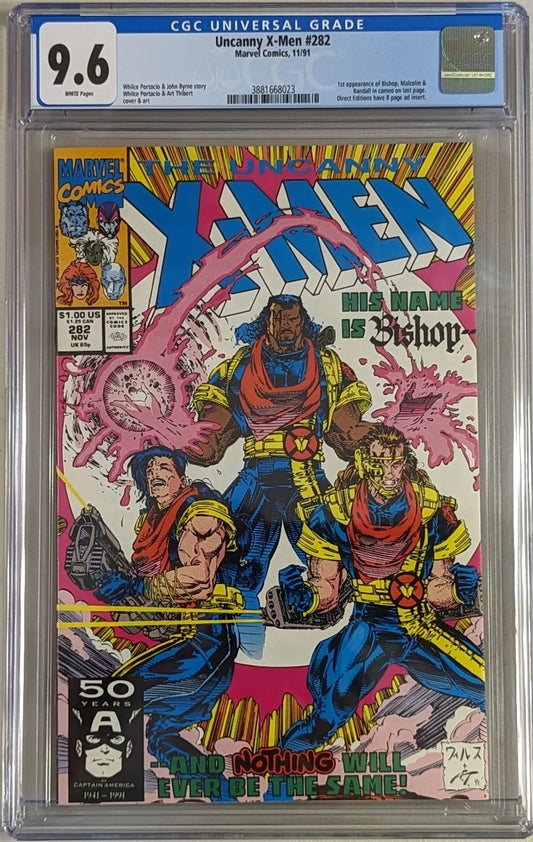 Uncanny X-Men #282 - CGC Graded 9.6