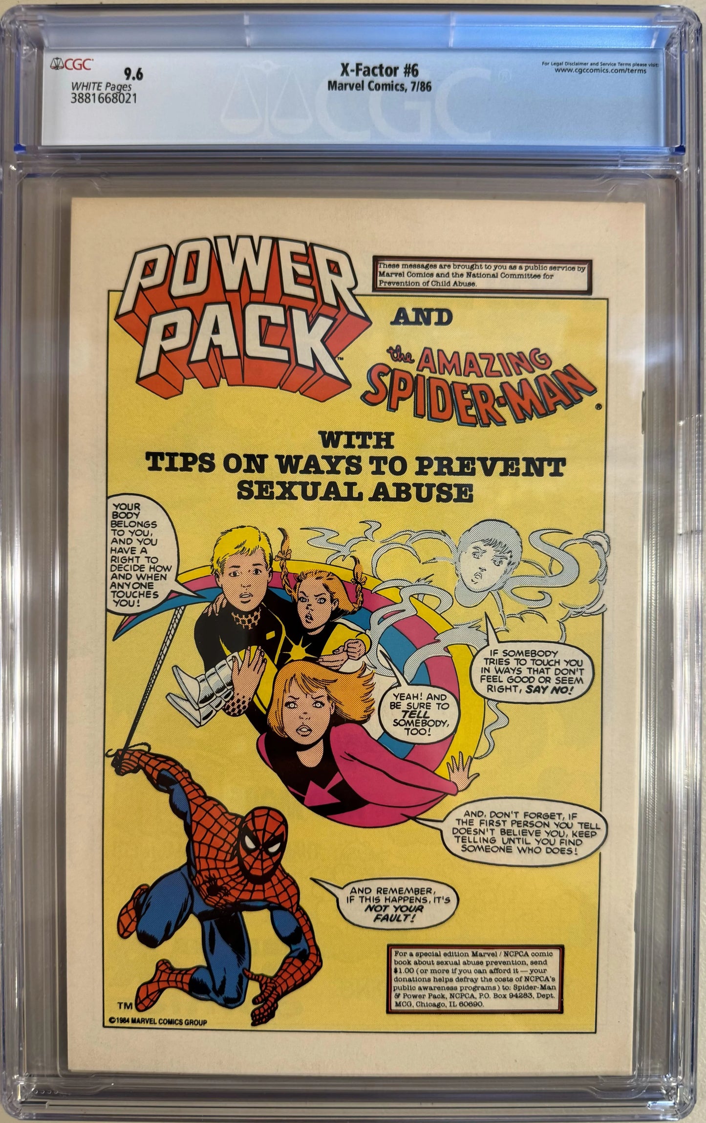 X-Factor #6 Newstand Edition - CGC Graded 9.6