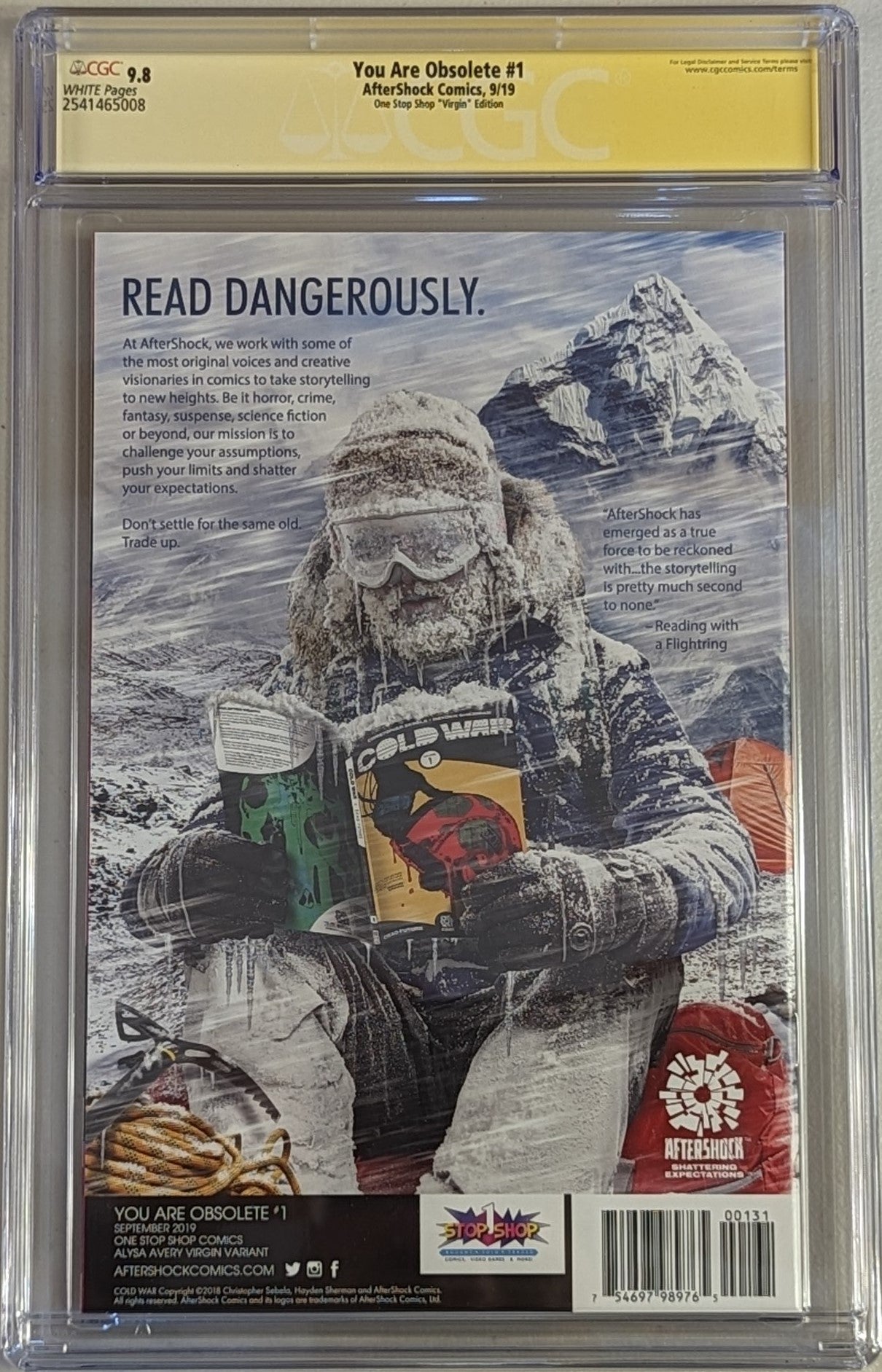 You Are Obsolete #1 Alysa Avery Virgin Exclusive Variant - CGC Graded 9.8