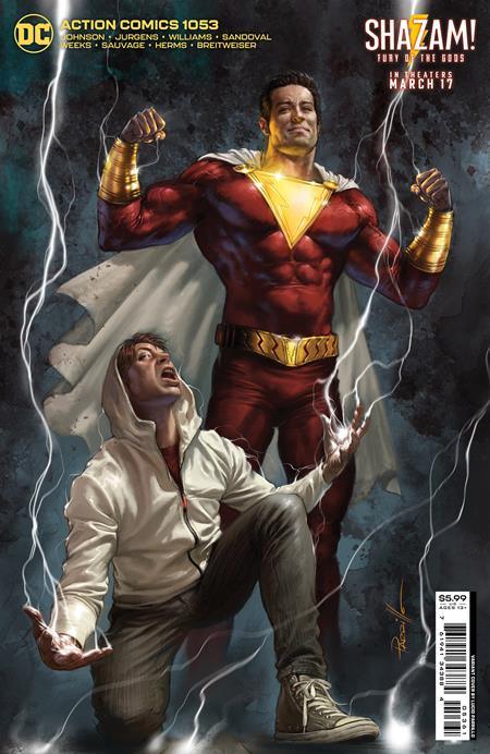 Action Comics #1053 Cvr D Lucio Parrillo Shazam Fury Of The Gods Movie Card Stock Var (03/28/2023)
