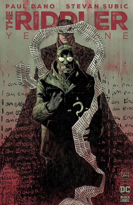 The One Stop Shop Comics & Games Riddler Year One #1 (Of 6) Second Printing Cvr A Jim Lee (Mr) (12/13/2022) DC Comics