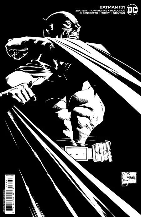 The One Stop Shop Comics & Games Batman #131 Cvr G Inc 1:100 Joe Quesada Black & White Card Stock Var (01/03/2023) DC Comics
