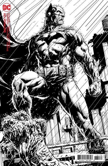 Batman #131 Second Printing 1:25 Jason Fabok B&W Card Stock Var (02/14/2023)