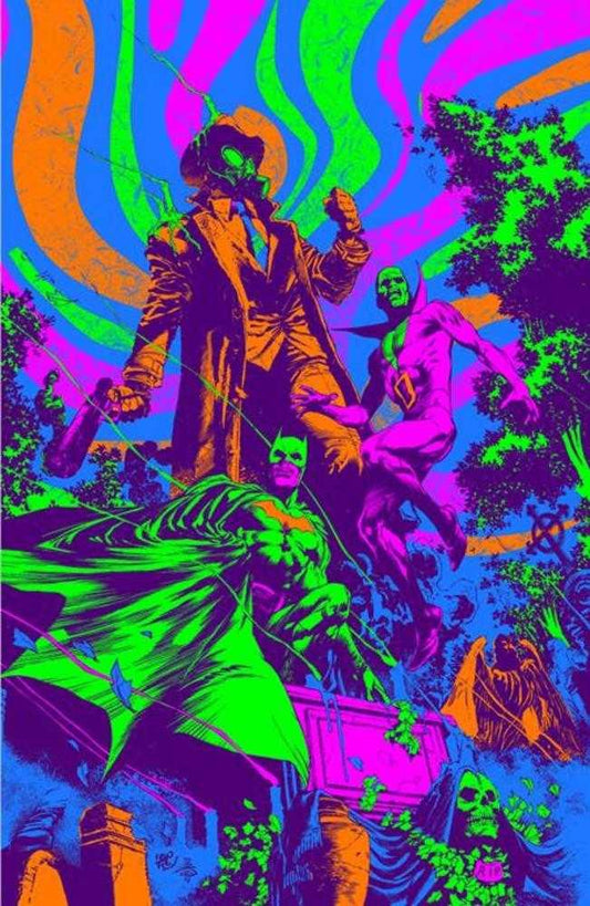 Knight Terrors #2 (Of 4) Cover D Ivan Reis Darkest Hour Neon Ink Card Stock Variant