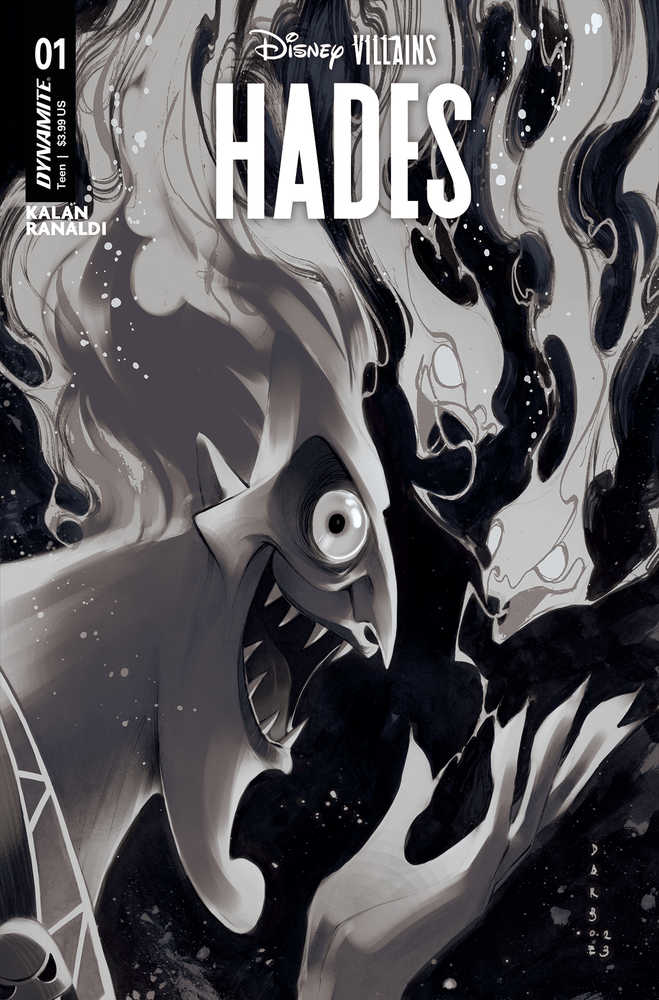 Disney Villains Hades #1 Cover H 15 Copy Variant Edition Darboe Line Art