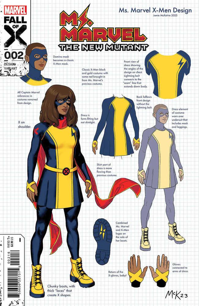 Ms Marvel New Mutant #2 10 Copy Variant Edition Jamie Mckelvie Design V
