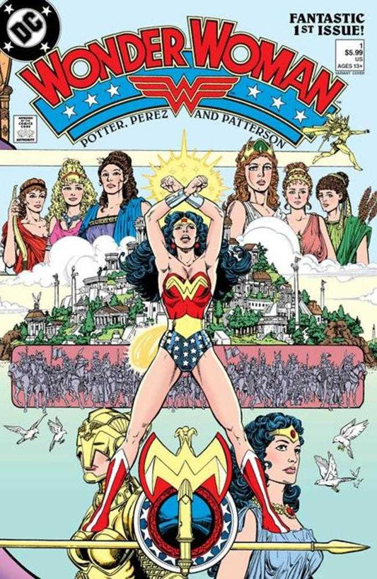 Wonder Woman (1987) #1 Facsimile - 2023 Ed. CVR C George Perez Foil Variant