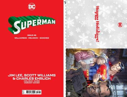 Superman #8 - Cover D Jim Lee DC Holiday Card Special Edition Variant