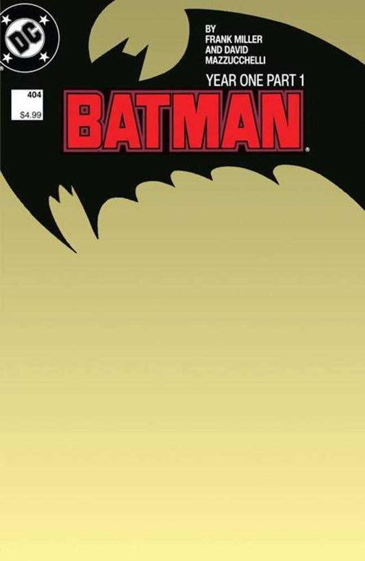 Batman #404 Facsimile Edition - Cover B Blank Card Stock Variant