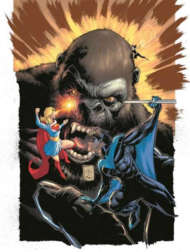 Justice League vs Godzilla vs Kong #4 (Of 7) - Cover B Whilce Portacio Kong Card Stock Variant
