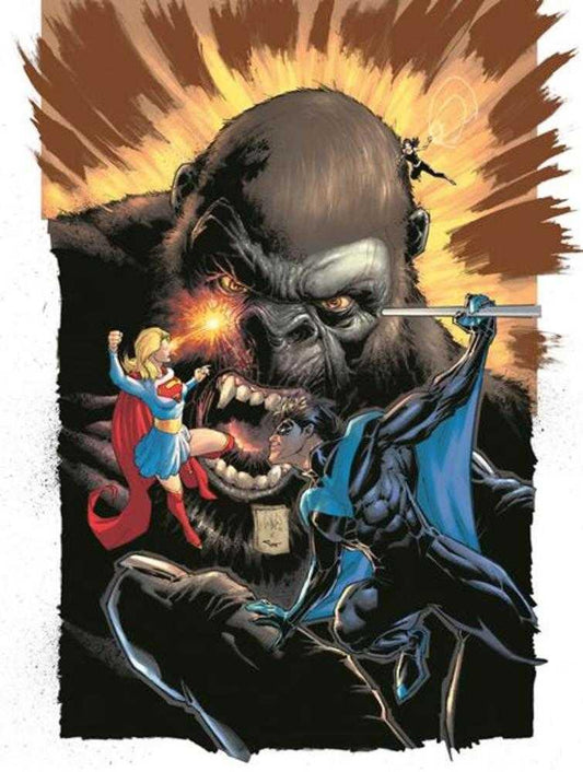 Justice League vs Godzilla vs Kong #4 (Of 7) - Cover B Whilce Portacio Kong Card Stock Variant