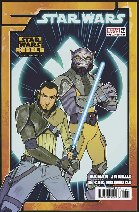 Star Wars 43 - Caspar Wijngaard Jarrus And Zeb Rebels 10th Anniversary Variant
