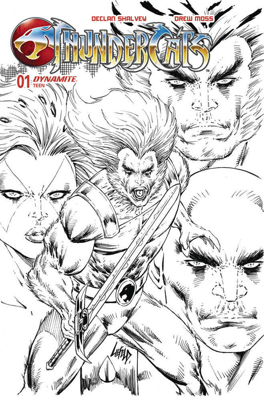 Thundercats #1 Cover Zg 10 Copy Foc - Variant Edition Liefeld Black & White