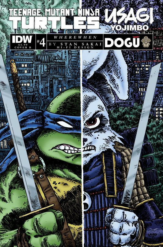 TMNT/Usagi Yojimbo: Wherewhen #4 - Variant B (Eastman & Laird)