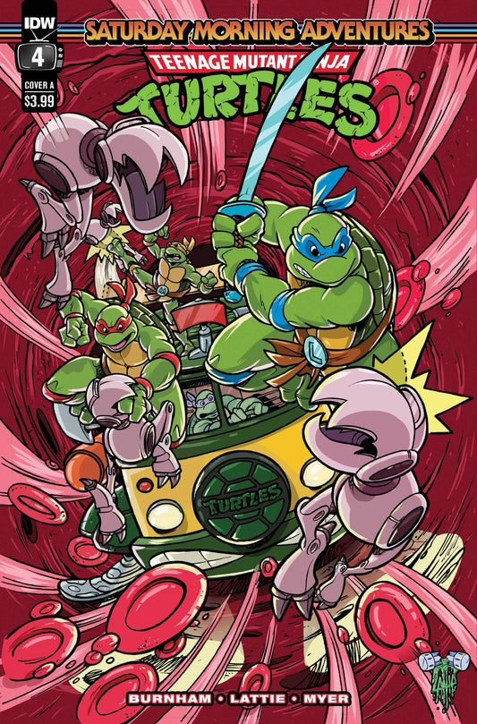 The One Stop Shop Comics & Games Tmnt Saturday Morning Adventures #4 Cvr A Lattie (01/04/2023) IDW PUBLISHING