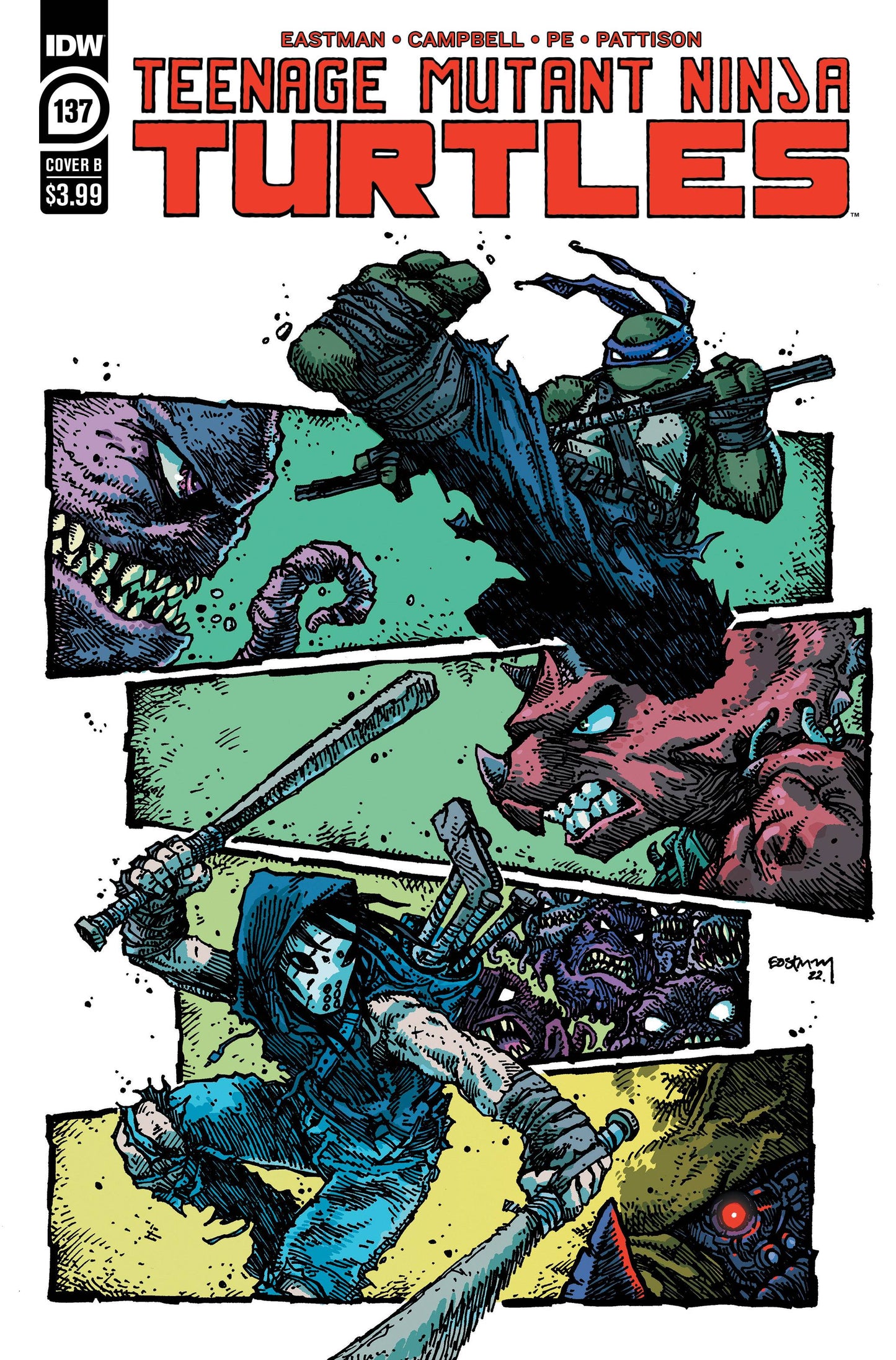 Tmnt Ongoing #137 Cvr B Kevin Eastman (02/15/2023)