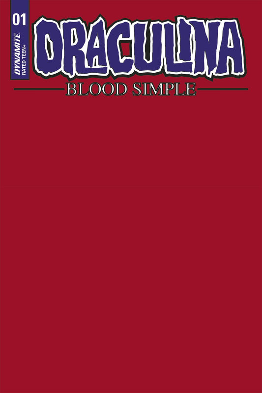 Draculina Blood Simple #1 Cvr F Blood Red Blank Authentix (02/22/2023)