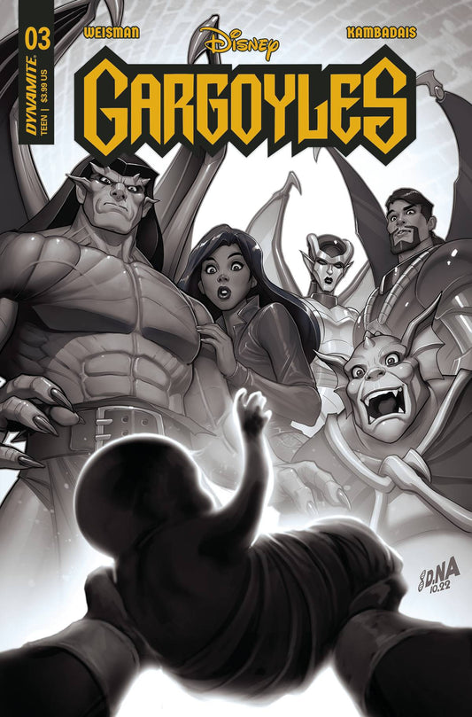 Gargoyles #3 Cvr I 15 Copy Incv Nakayama B&W (02/22/2023)
