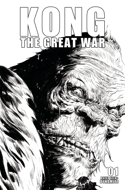 Kong Great War #1 Cvr E - 10 Copy Incv Frank B&W (05/10/2023)