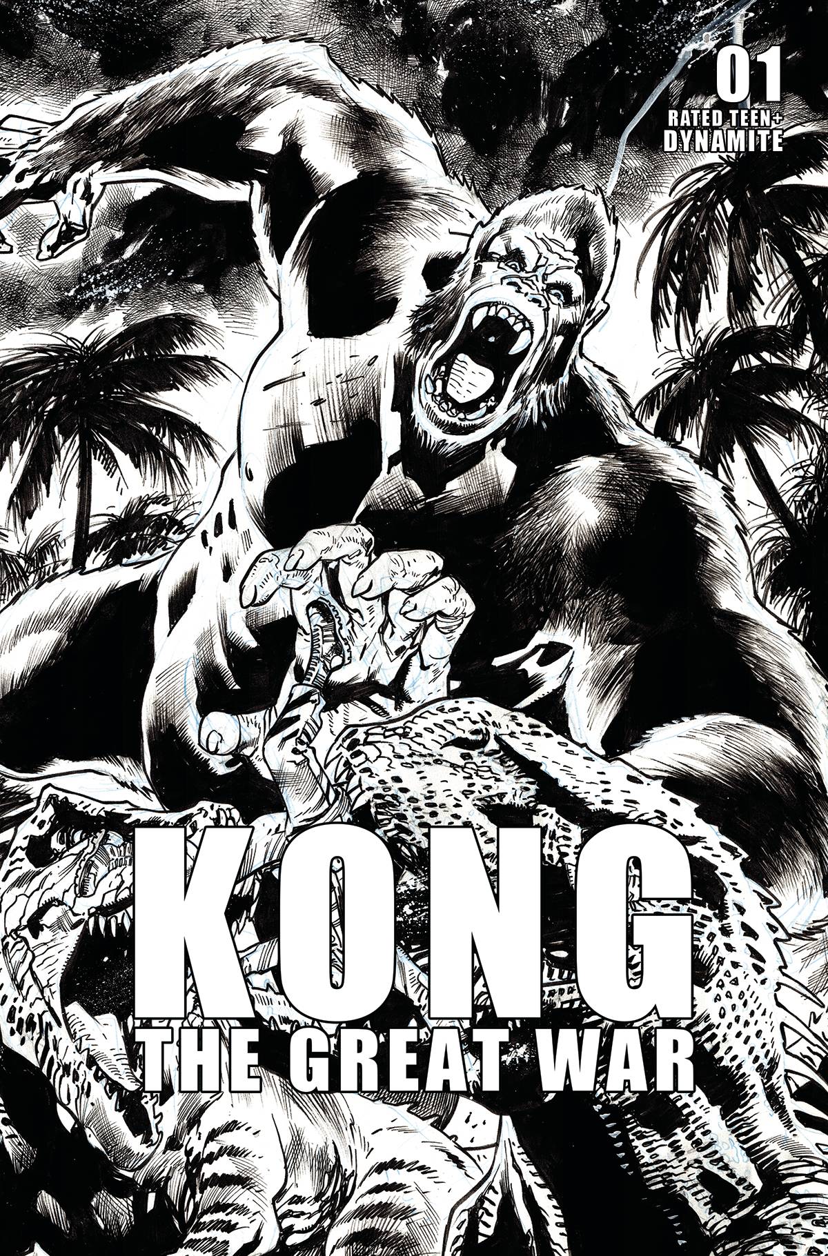 Kong Great War #1 Cvr F - 10 Copy Incv Hitch B&W (05/10/2023)
