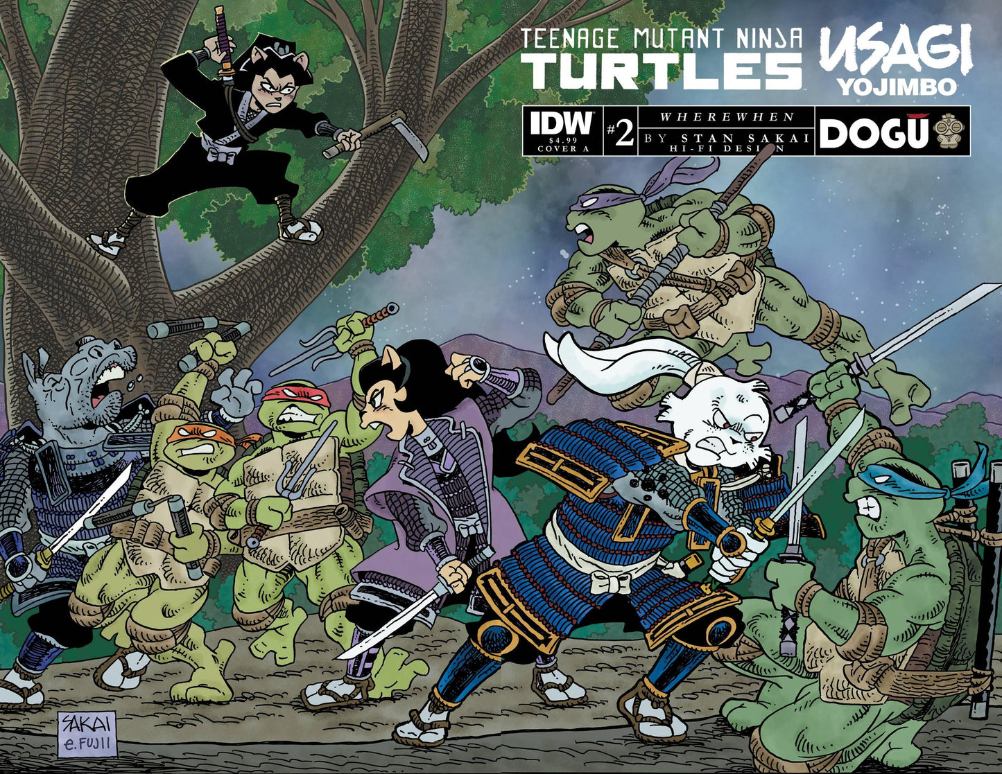 Tmnt Usagi Yojimbo Wherewhen #2 Cvr A Sakai (05/03/2023)