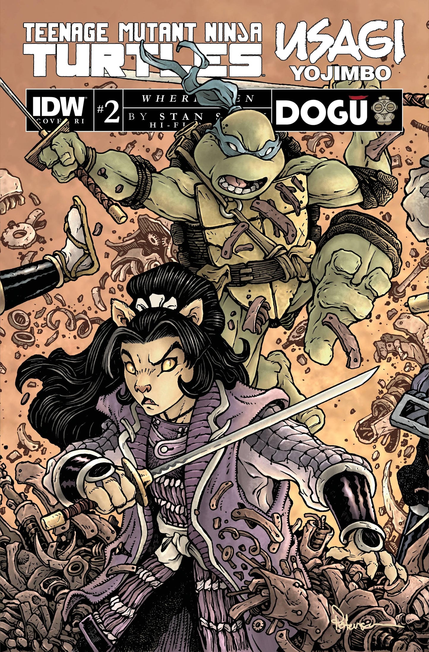 Tmnt Usagi Yojimbo Wherewhen #2 Cvr E 50 Copy Incv Petersen (05/03/2023)