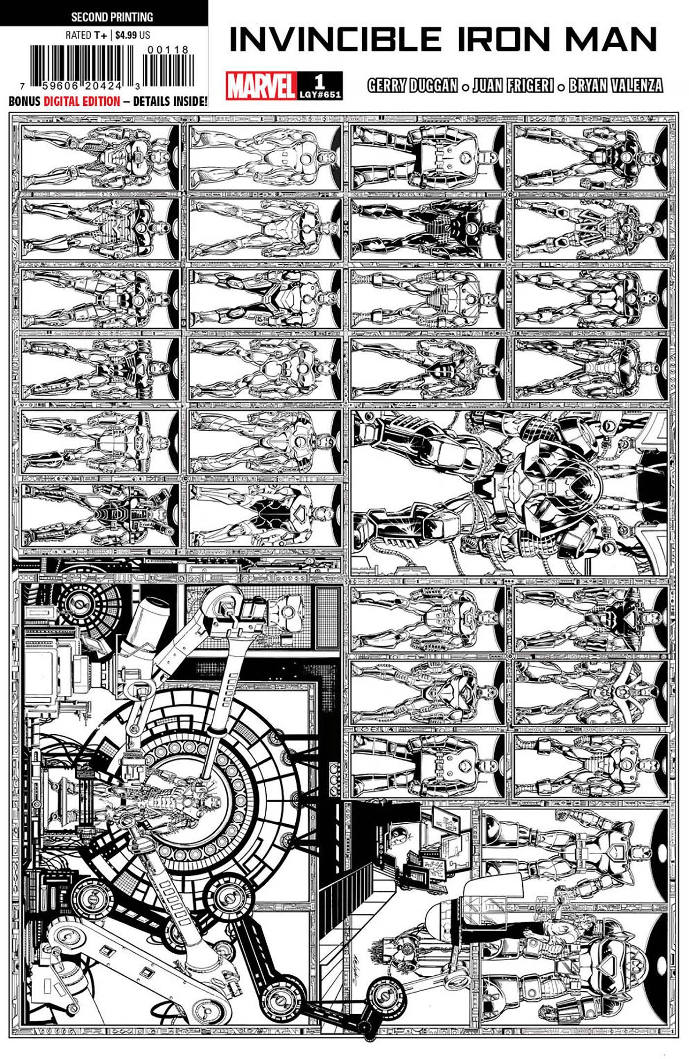 Invincible Iron Man #1 2nd Ptg 1:25 Layton Var (02/15/2023)