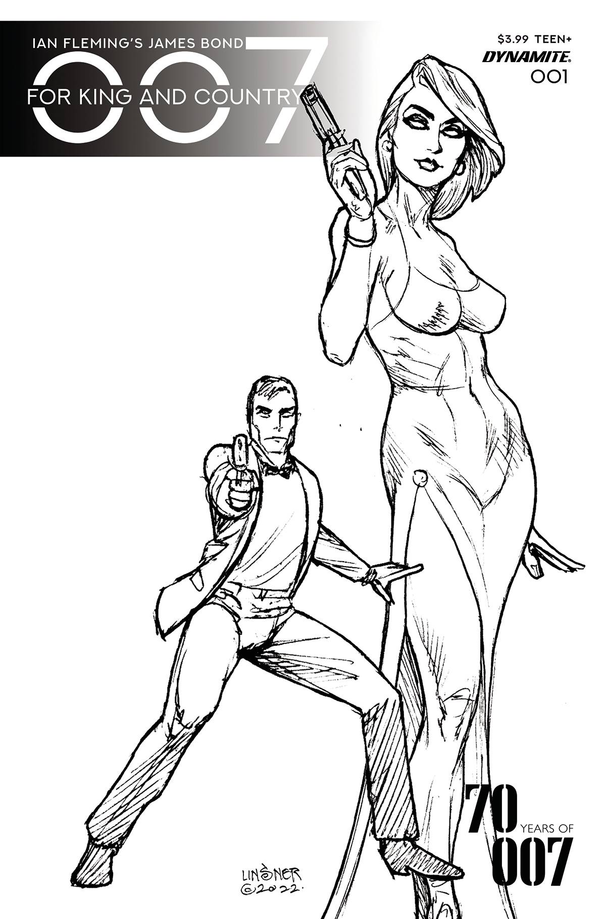 007 For King Country #1 Cvr F 10 Copy Incv Linsner Line Art (04/12/2023)