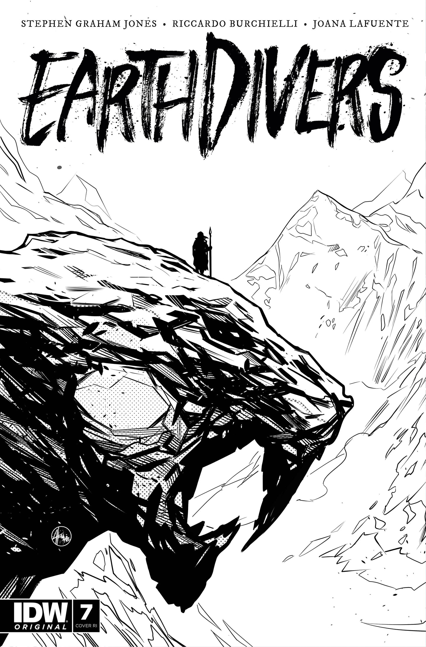 Earthdivers #7 Cvr D 25 Copy Incv B&W Burchielli (Mr) (05/17/2023)