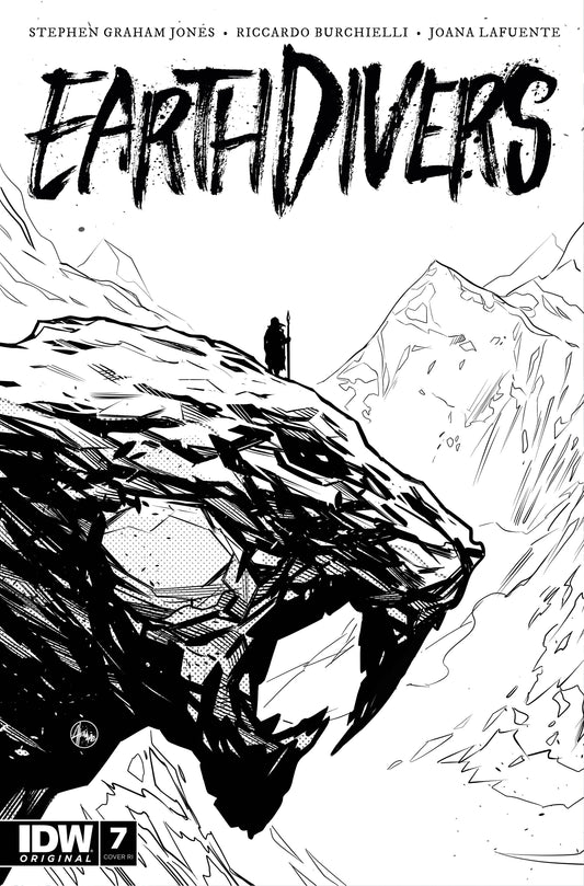 Earthdivers #7 Cvr D 25 Copy Incv B&W Burchielli (Mr) (05/17/2023)