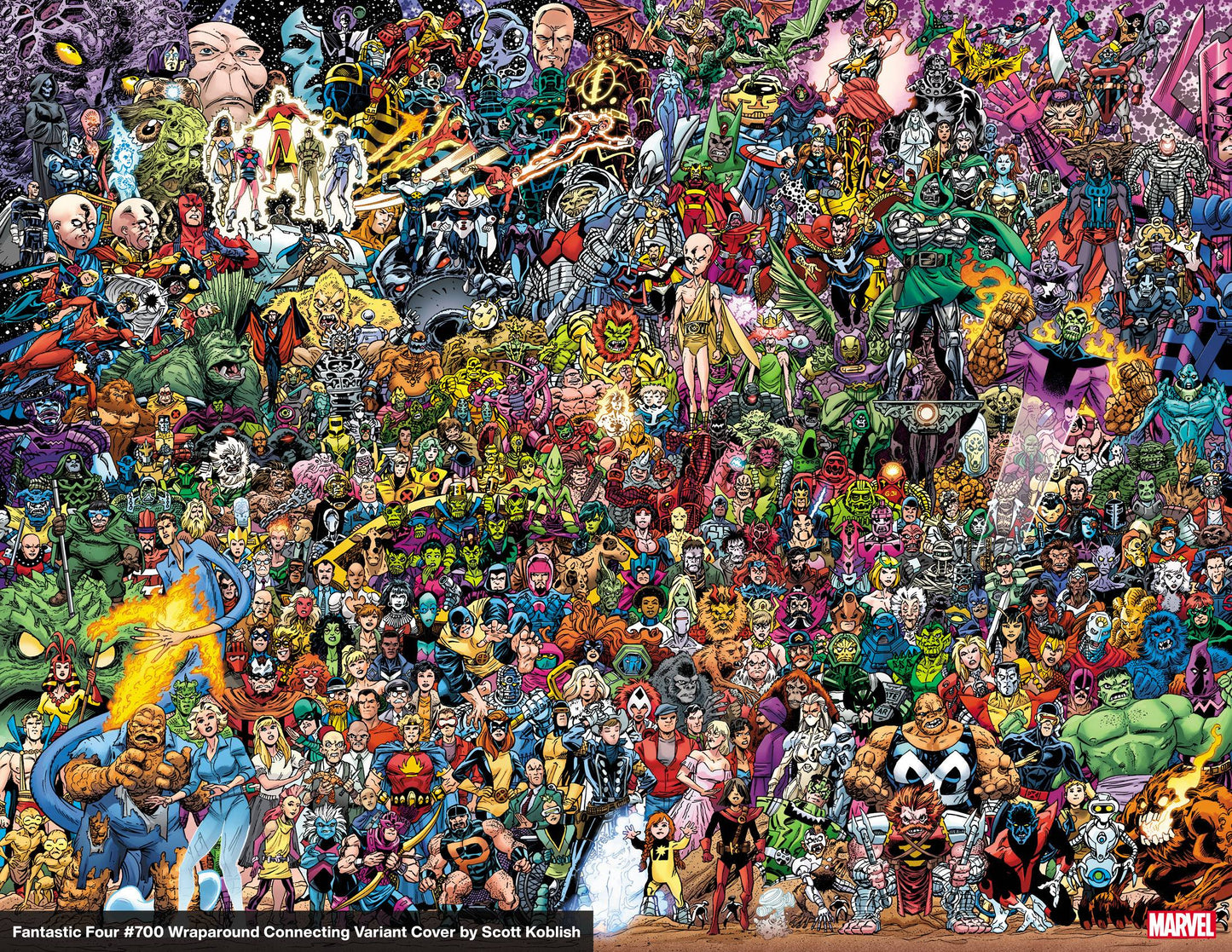 Fantastic Four #7 - Koblish Wrpad Connecting 700 Characters Va (05/17/2023)