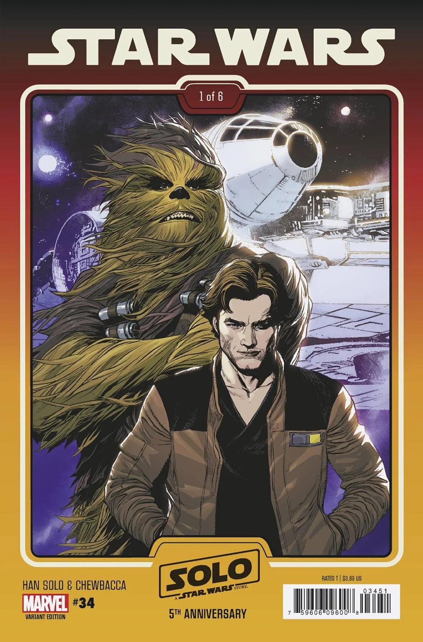 Star Wars #34 Yu Tobias Beckett Solo 5Th Anniv Movie Var (05/03/2023)