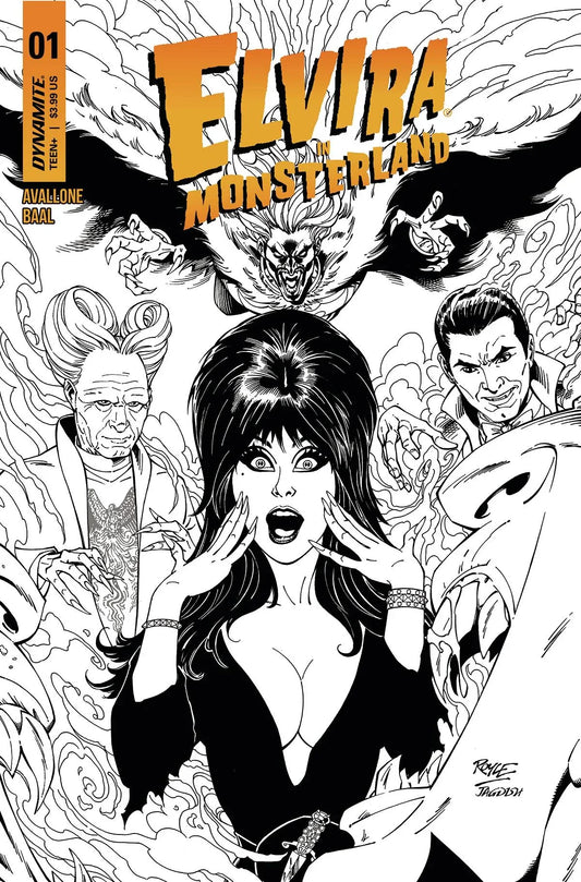 Elvira In Monsterland #1 Cvr G 10 Copy Royle B&W (05/17/2023)