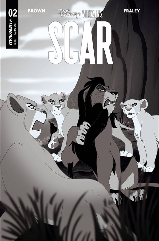 Disney Villains Scar #2 - Cvr G 1:10 Copy Incv Forstner B&W (5/10/23)