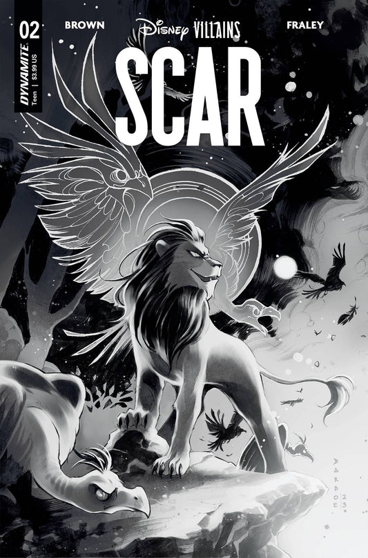 Disney Villains Scar #2 - Cvr H 1:15 Incv Darboe B&W (5/10/23)