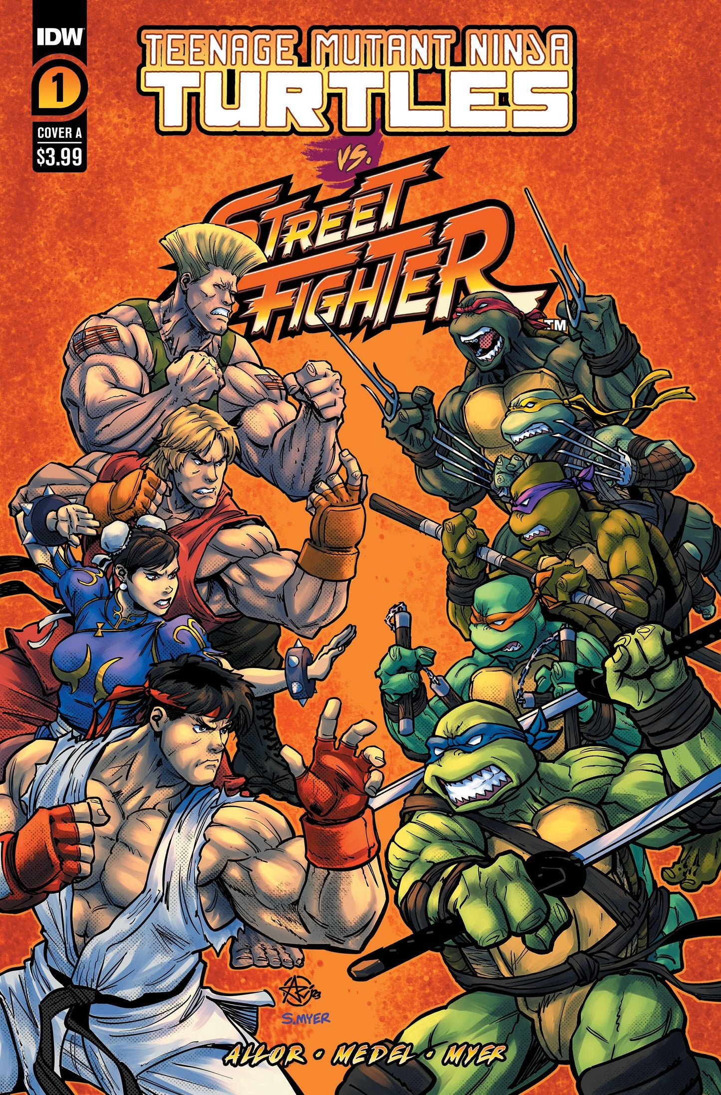 Tmnt Vs Street Fighter #1 (Of 5) Cvr A Medel (06/07/2023)