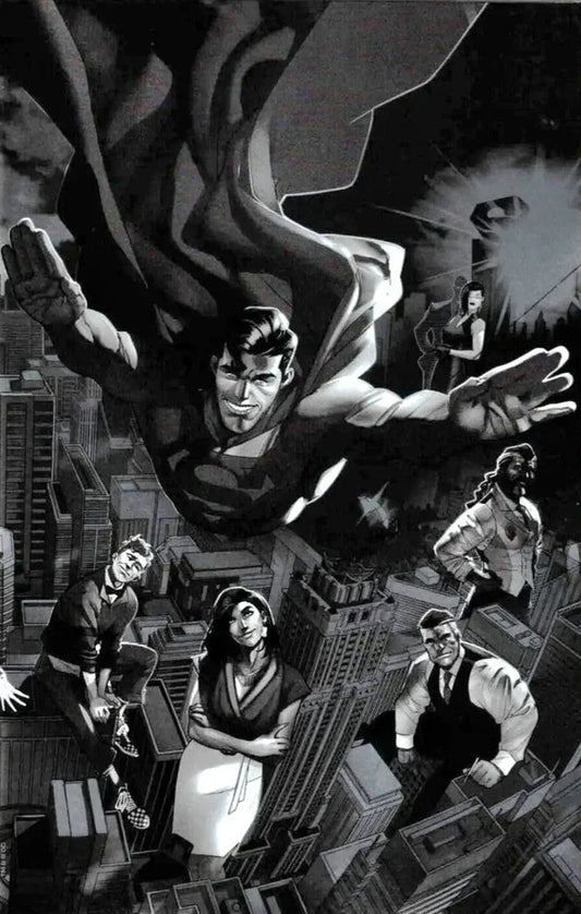 Superman #1 Retailer Appreciation Jamal Campbell Foil B&W (2023)